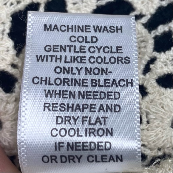 Cupio Ivory Lace Open Cardigan Side Slits Pockets Women’s LG COTTAGECORE BOHO - Picture 12 of 16